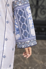 Motif Lawn Embroidered Suit-001