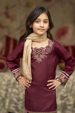 Motif Kids Viscose Embroidered Suit-658