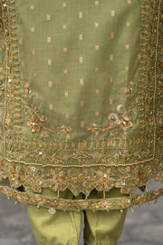Motif Jacquard Embroidered Suit