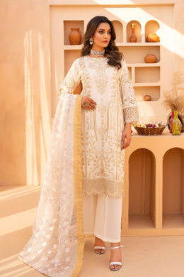 Motif Jacquard Embroidered Suit