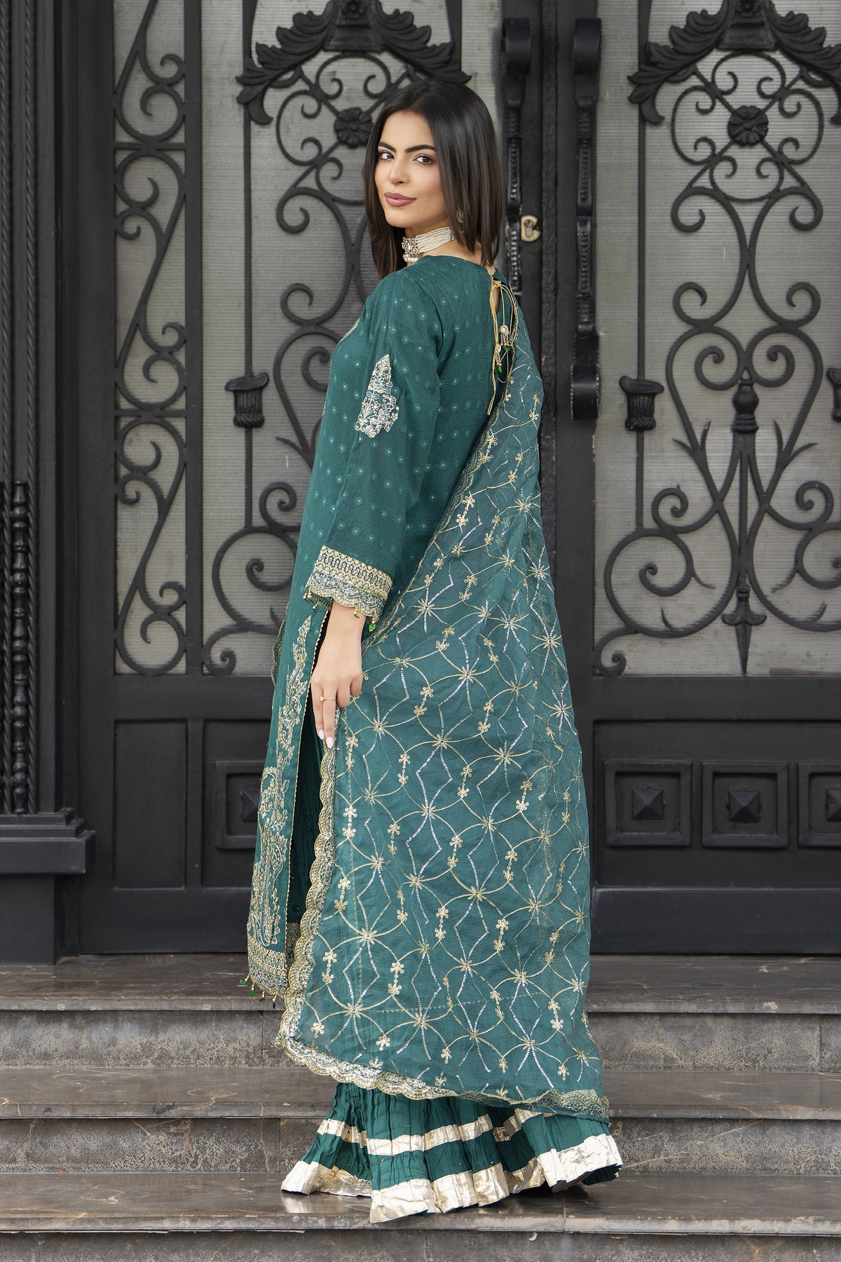 Motif Khaddi Net Embroidered Suit-3806 - Motif UK