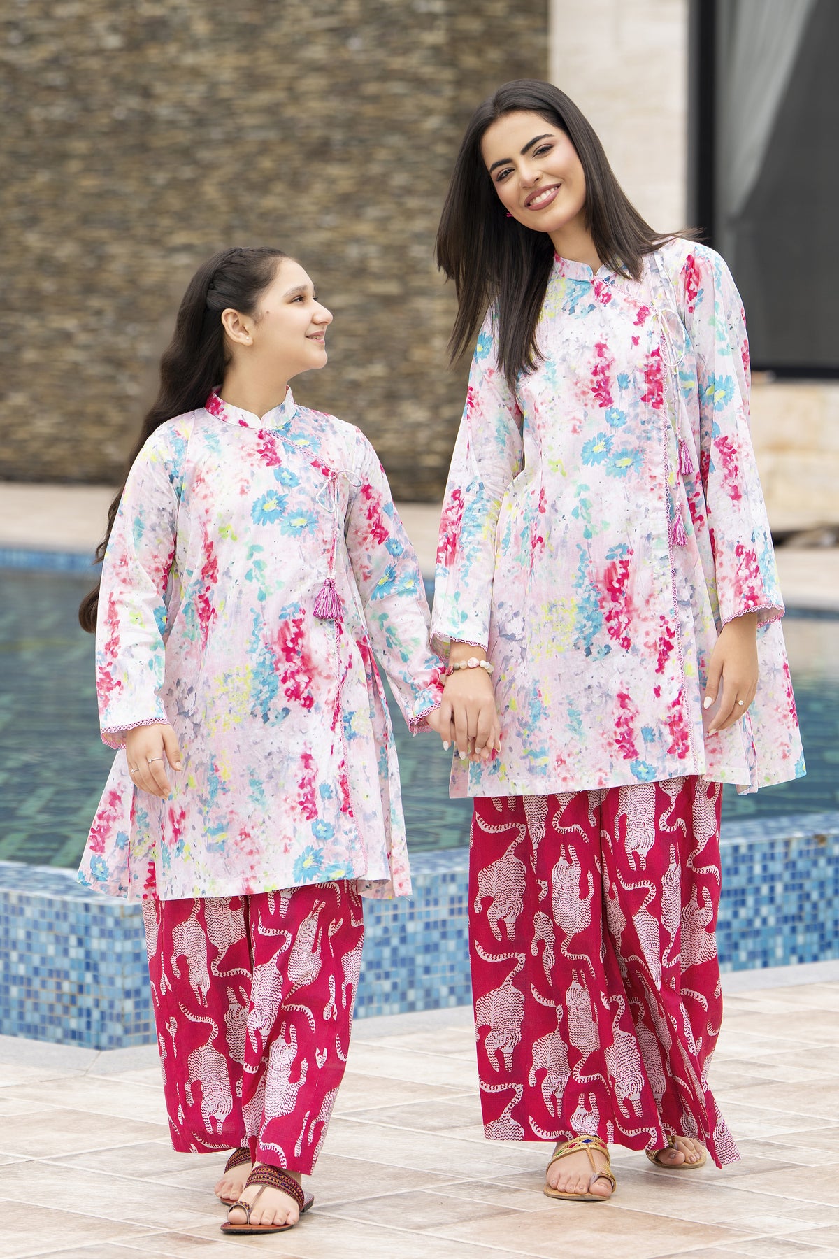 Motif Girls Lawn Printed Co-ord Set-004