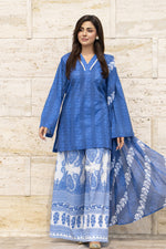 Motif Lawn Printed Suit-002
