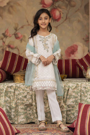 Motif Kids Khaddi Net Embroidered Suit