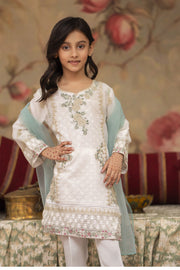 Motif Kids Khaddi Net Embroidered Suit