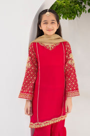 Motif Kids Embroidered Suit