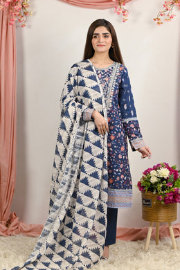 Motif Khaddar Printed Suit