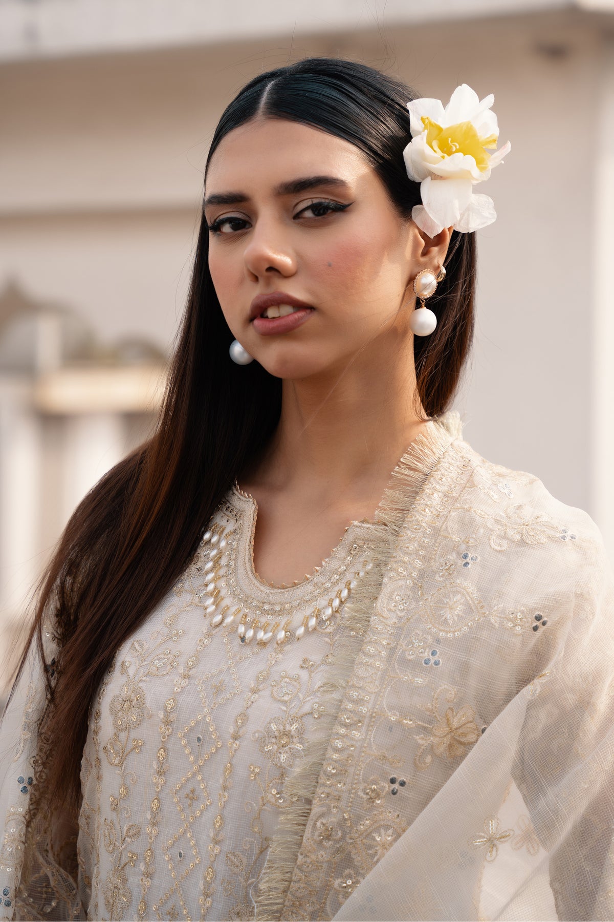 Motif Tilla & Sequence Embroidered Suit-306 - Motif UK