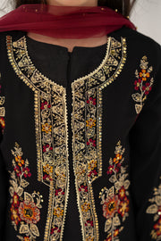 Motif Kids Embroidered Suit