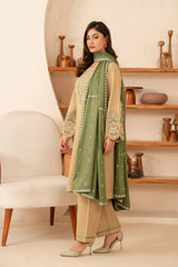 Motif Khaddar Embroidered Suit