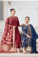 Motif Golden Brosha Embroidered Suit-026