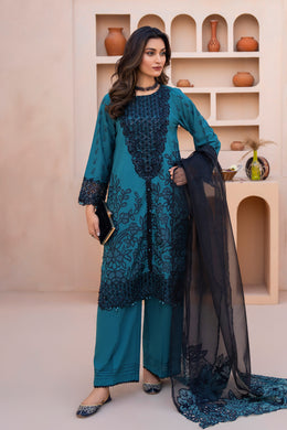 Motif Jacquard Embroidered Suit