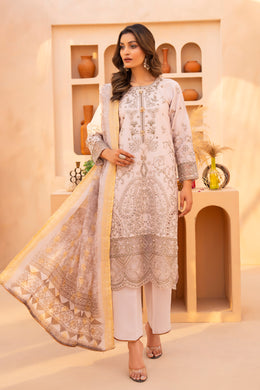 Motif Jacquard Embroidered Suit