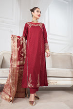 Motif Golden Brosha Embroidered Suit-026