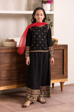 Motif Kids Embroidered Suit