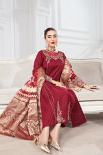 Motif Golden Brosha Embroidered Suit-026