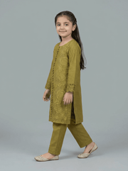 Motif Kids Embroidered Suit-4514