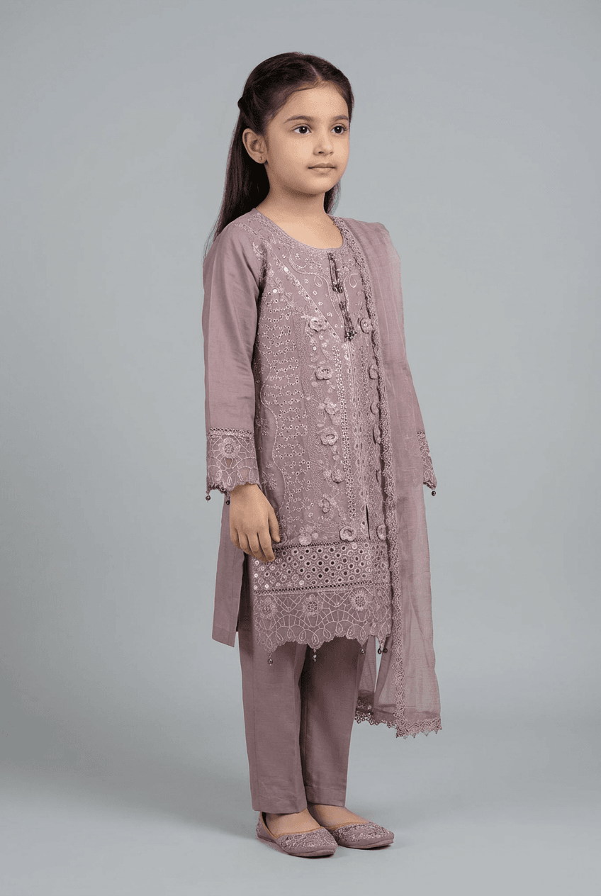 Motif Kids Lawn Embroidered Suit-030-2