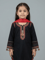 Motif Kids Embroidered Viscose Suit-711