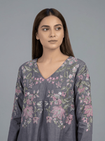 Motif Khaddar Embroidered Co-Ord Set-055