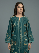 Motif Silk Printed Co-ord Set-055