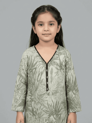Motif Kids Printed Cambric Co-ord Set-014