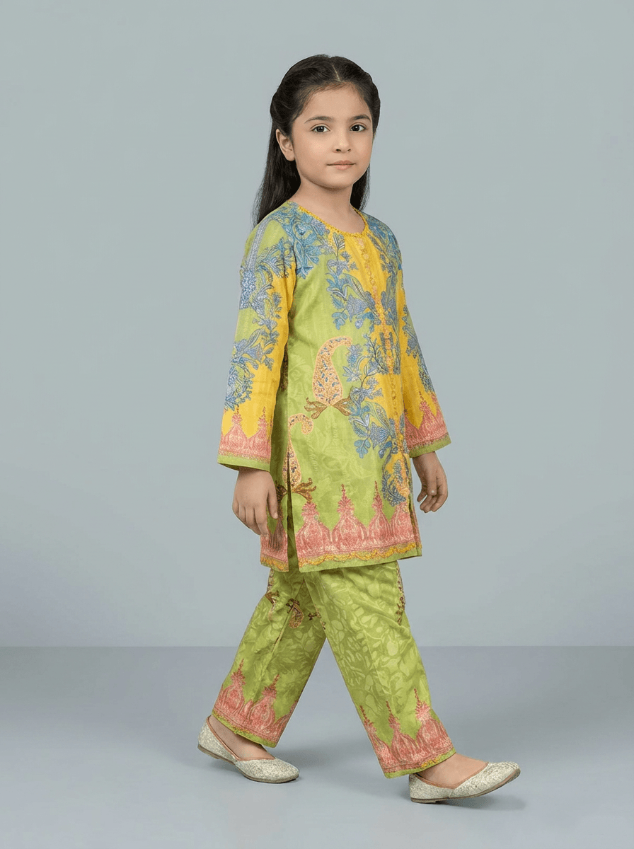 Motif Kids Printed Suit-26610