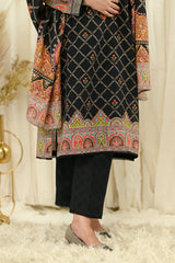 Motif Printed Khaddar Suit