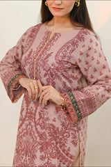 Motif Printed Khaddar Suit