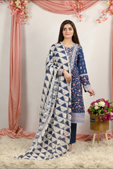 Motif Khaddar Printed Suit