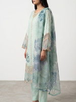 Motif Chikankari Embroidered Suit-102