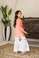 Motif Lawn Embroidered Suit