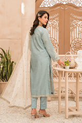 organza dupatta with lawn suit