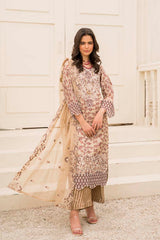 Motif Jacquard Embroidered Suit