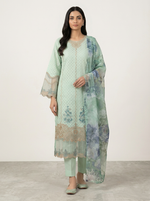 Motif Chikankari Embroidered Suit-102