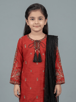 Motif Kids Embroidered Suit-26402