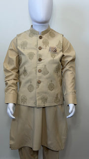 Motif Boys Waistcoat Suit-3463