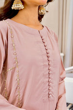 Motif Cotton Silk Embroidered Suit-012
