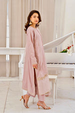 Motif Cotton Silk Embroidered Suit-012