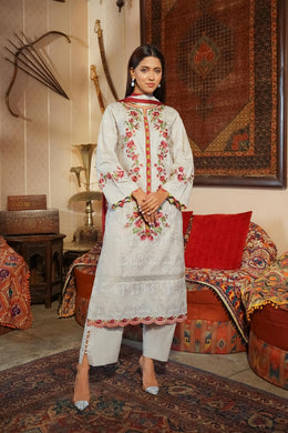Motif Schiflli Embroidered Suit