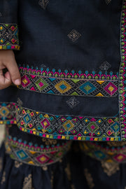 Motif Kids Embroidered Suit