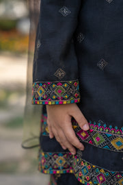 Motif Kids Embroidered Suit