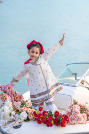 Motif Kids Embroidered Suit