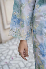 Motif Lawn Embroidered Suit-010