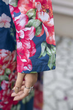 Motif Lawn Printed Suit-004