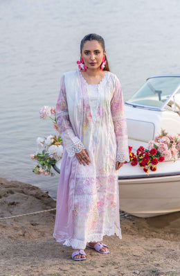 Motif Satrangi Print-Kari Suit