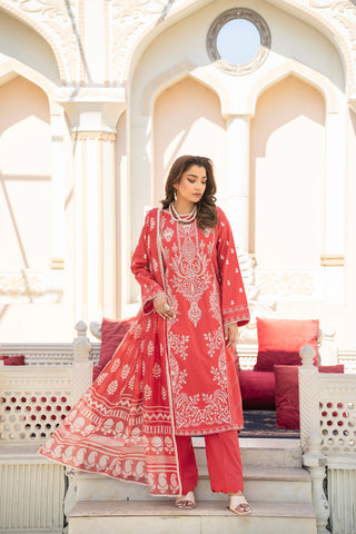 Motif Embroidered Suit