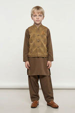 Motif Boys Waistcoat Suit-3633