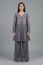 Motif Khaddar Embroidered Co-Ord Set-055