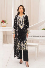 Motif Cambric Embroidered Suit-019